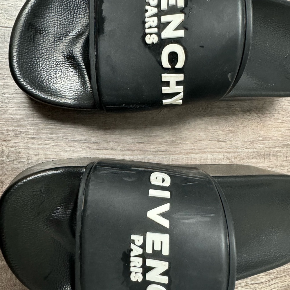 Givinchy black rubber 2” platform size 8.5